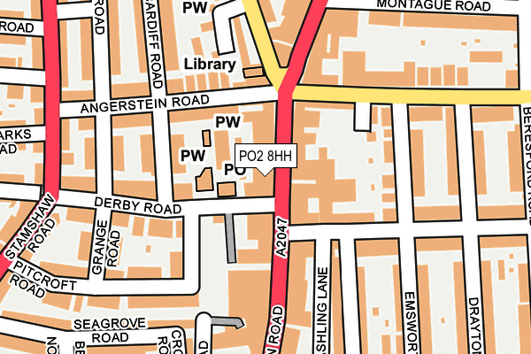 PO2 8HH map - OS OpenMap – Local (Ordnance Survey) PO2 8HH map - OS OpenMap – Local (Ordnance Survey)