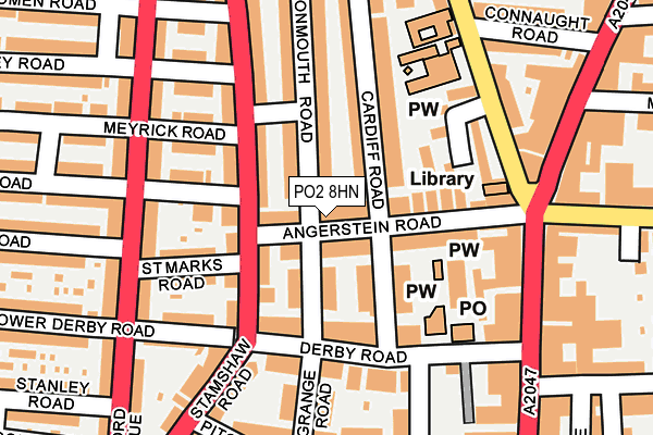 PO2 8HN map - OS OpenMap – Local (Ordnance Survey) PO2 8HN map - OS OpenMap – Local (Ordnance Survey)