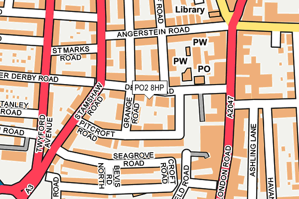 PO2 8HP map - OS OpenMap – Local (Ordnance Survey) PO2 8HP map - OS OpenMap – Local (Ordnance Survey)