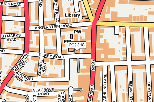 PO2 8HS map - OS OpenMap – Local (Ordnance Survey) PO2 8HS map - OS OpenMap – Local (Ordnance Survey)