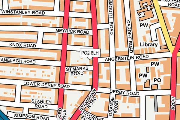 PO2 8LH map - OS OpenMap – Local (Ordnance Survey) PO2 8LH map - OS OpenMap – Local (Ordnance Survey)