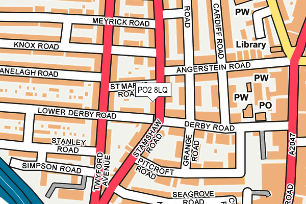 PO2 8LQ map - OS OpenMap – Local (Ordnance Survey) PO2 8LQ map - OS OpenMap – Local (Ordnance Survey)