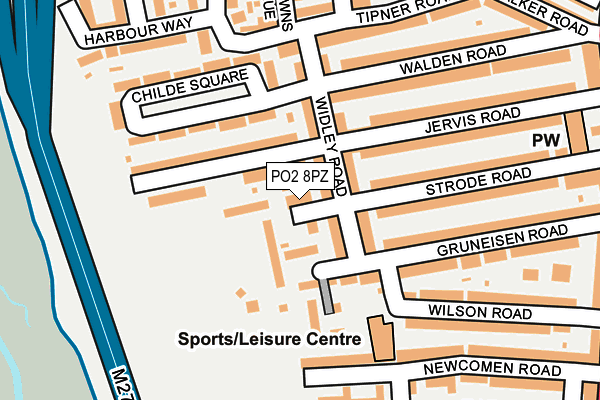 PO2 8PZ map - OS OpenMap – Local (Ordnance Survey) PO2 8PZ map - OS OpenMap – Local (Ordnance Survey)