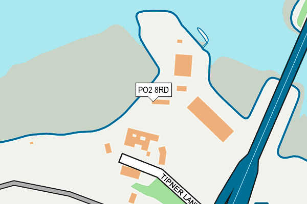 PO2 8RD map - OS OpenMap – Local (Ordnance Survey) PO2 8RD map - OS OpenMap – Local (Ordnance Survey)