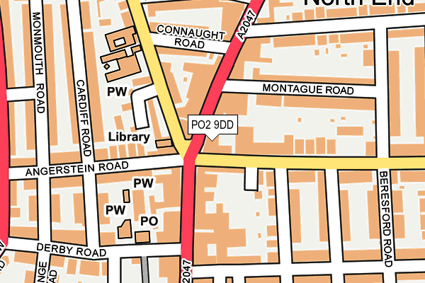 PO2 9DD map - OS OpenMap – Local (Ordnance Survey) PO2 9DD map - OS OpenMap – Local (Ordnance Survey)