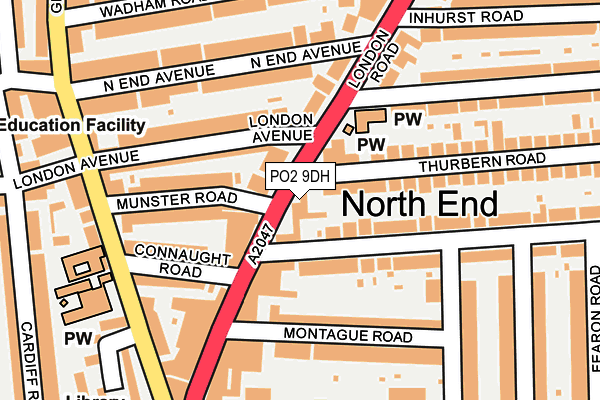 PO2 9DH map - OS OpenMap – Local (Ordnance Survey) PO2 9DH map - OS OpenMap – Local (Ordnance Survey)