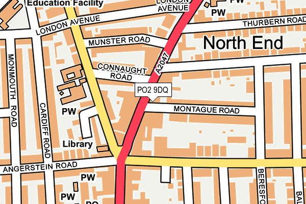 PO2 9DQ map - OS OpenMap – Local (Ordnance Survey) PO2 9DQ map - OS OpenMap – Local (Ordnance Survey)