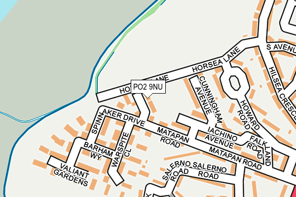 PO2 9NU map - OS OpenMap – Local (Ordnance Survey) PO2 9NU map - OS OpenMap – Local (Ordnance Survey)