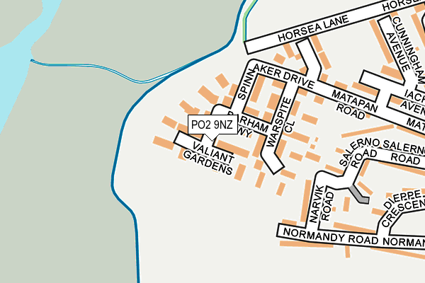 PO2 9NZ map - OS OpenMap – Local (Ordnance Survey) PO2 9NZ map - OS OpenMap – Local (Ordnance Survey)