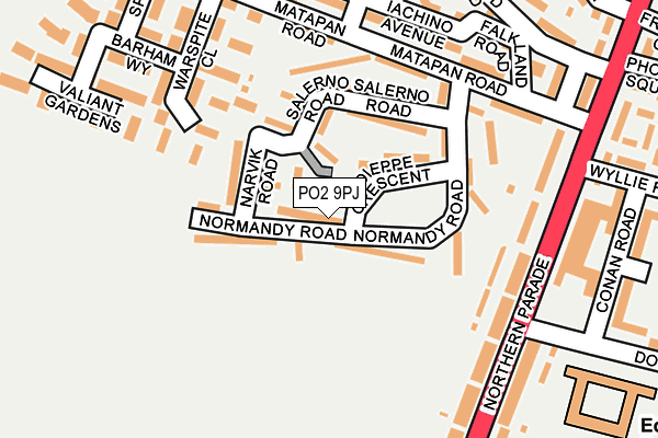 PO2 9PJ map - OS OpenMap – Local (Ordnance Survey) PO2 9PJ map - OS OpenMap – Local (Ordnance Survey)