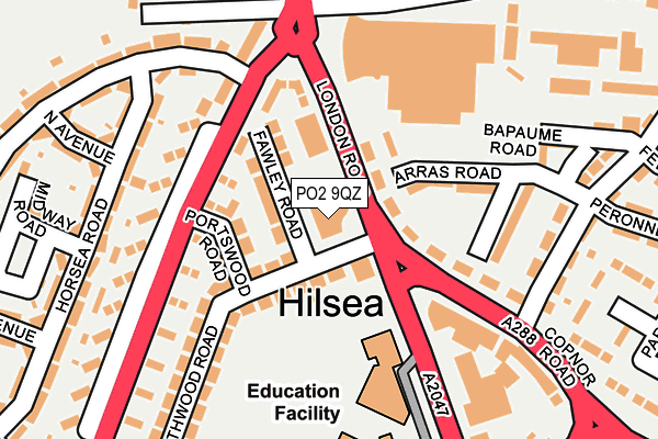 PO2 9QZ map - OS OpenMap – Local (Ordnance Survey) PO2 9QZ map - OS OpenMap – Local (Ordnance Survey)