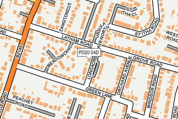 PO20 0AD map - OS OpenMap – Local (Ordnance Survey) PO20 0AD map - OS OpenMap – Local (Ordnance Survey)