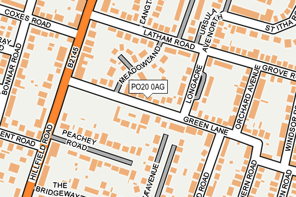 PO20 0AG map - OS OpenMap – Local (Ordnance Survey) PO20 0AG map - OS OpenMap – Local (Ordnance Survey)