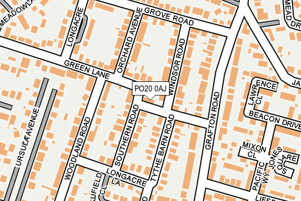 PO20 0AJ map - OS OpenMap – Local (Ordnance Survey) PO20 0AJ map - OS OpenMap – Local (Ordnance Survey)