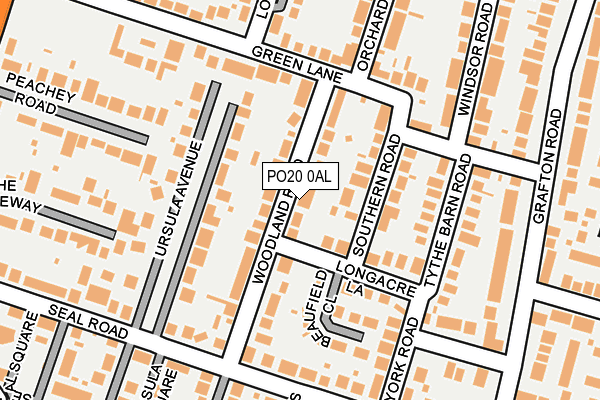 PO20 0AL map - OS OpenMap – Local (Ordnance Survey) PO20 0AL map - OS OpenMap – Local (Ordnance Survey)