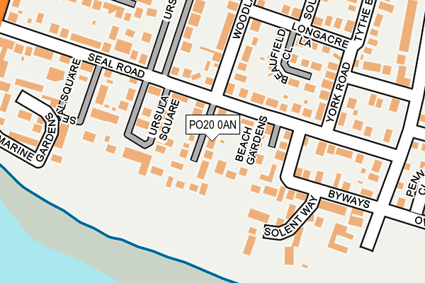PO20 0AN map - OS OpenMap – Local (Ordnance Survey) PO20 0AN map - OS OpenMap – Local (Ordnance Survey)