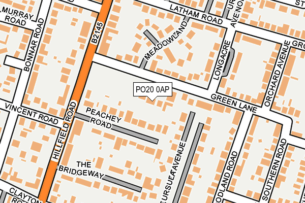 PO20 0AP map - OS OpenMap – Local (Ordnance Survey) PO20 0AP map - OS OpenMap – Local (Ordnance Survey)