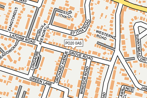 PO20 0AS map - OS OpenMap – Local (Ordnance Survey) PO20 0AS map - OS OpenMap – Local (Ordnance Survey)