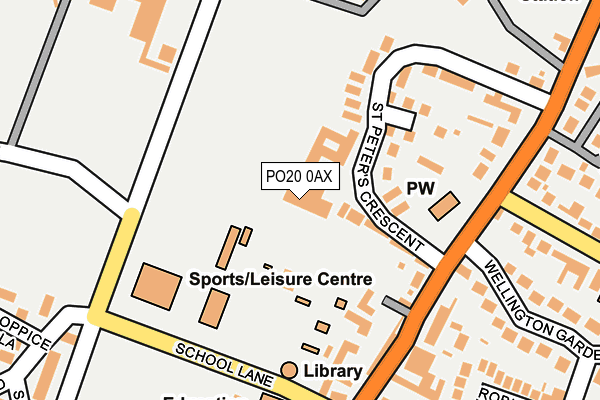 PO20 0AX map - OS OpenMap – Local (Ordnance Survey)