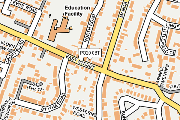PO20 0BT map - OS OpenMap – Local (Ordnance Survey) PO20 0BT map - OS OpenMap – Local (Ordnance Survey)