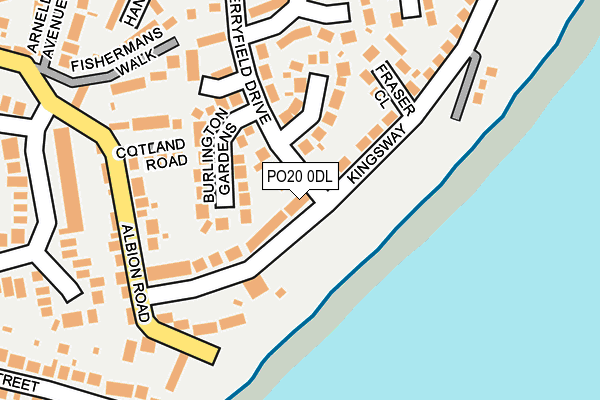 PO20 0DL map - OS OpenMap – Local (Ordnance Survey) PO20 0DL map - OS OpenMap – Local (Ordnance Survey)
