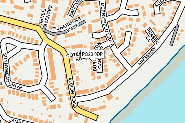 PO20 0DP map - OS OpenMap – Local (Ordnance Survey) PO20 0DP map - OS OpenMap – Local (Ordnance Survey)