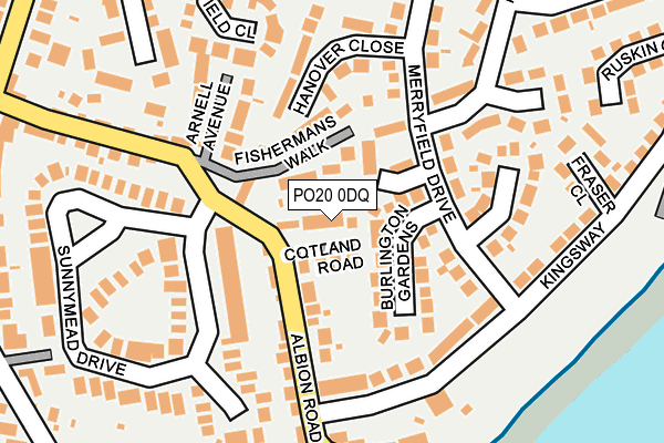 PO20 0DQ map - OS OpenMap – Local (Ordnance Survey) PO20 0DQ map - OS OpenMap – Local (Ordnance Survey)