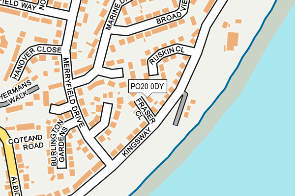 PO20 0DY map - OS OpenMap – Local (Ordnance Survey) PO20 0DY map - OS OpenMap – Local (Ordnance Survey)