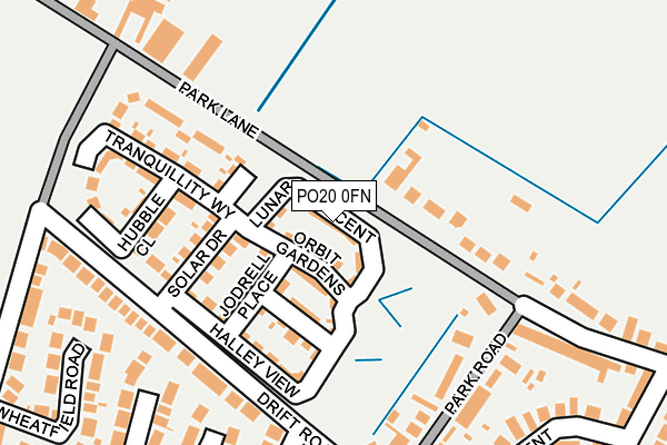 PO20 0FN map - OS OpenMap – Local (Ordnance Survey) PO20 0FN map - OS OpenMap – Local (Ordnance Survey)