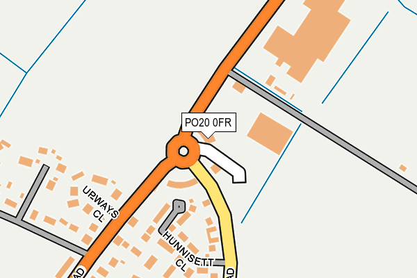 PO20 0FR map - OS OpenMap – Local (Ordnance Survey) PO20 0FR map - OS OpenMap – Local (Ordnance Survey)