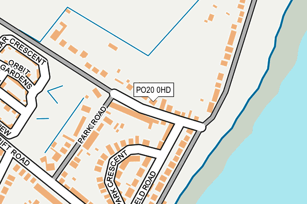 PO20 0HD map - OS OpenMap – Local (Ordnance Survey)