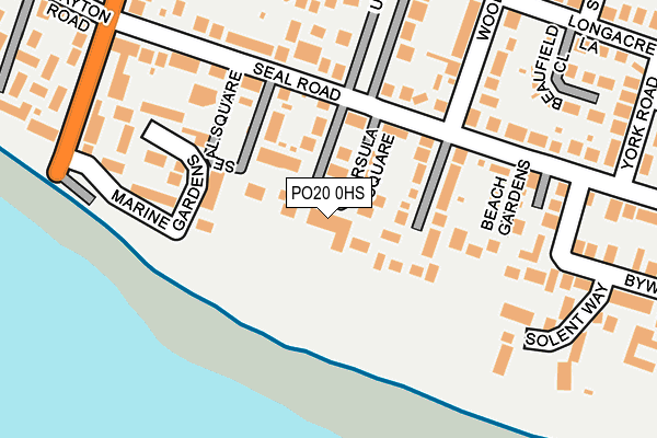 PO20 0HS map - OS OpenMap – Local (Ordnance Survey)
