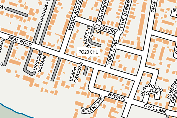 PO20 0HU map - OS OpenMap – Local (Ordnance Survey) PO20 0HU map - OS OpenMap – Local (Ordnance Survey)