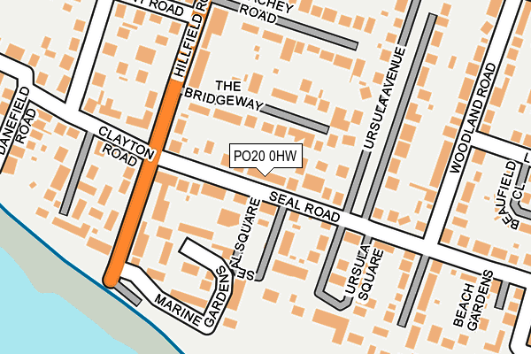 PO20 0HW map - OS OpenMap – Local (Ordnance Survey) PO20 0HW map - OS OpenMap – Local (Ordnance Survey)