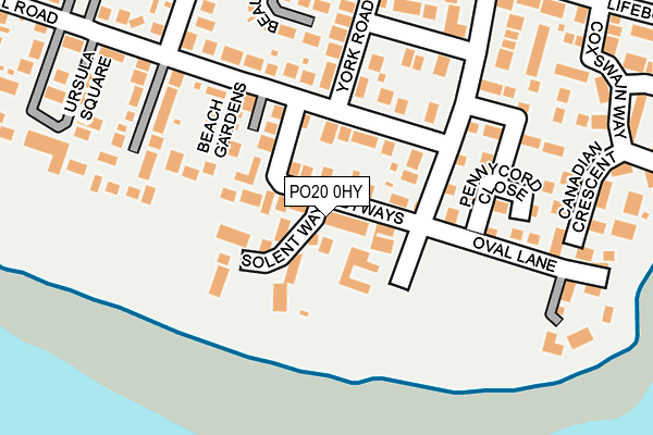 PO20 0HY map - OS OpenMap – Local (Ordnance Survey) PO20 0HY map - OS OpenMap – Local (Ordnance Survey)