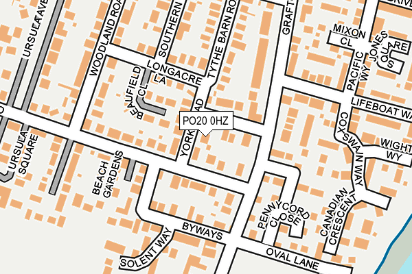 PO20 0HZ map - OS OpenMap – Local (Ordnance Survey) PO20 0HZ map - OS OpenMap – Local (Ordnance Survey)