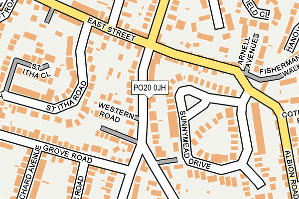 PO20 0JH map - OS OpenMap – Local (Ordnance Survey) PO20 0JH map - OS OpenMap – Local (Ordnance Survey)