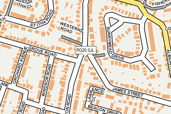 PO20 0JL map - OS OpenMap – Local (Ordnance Survey) PO20 0JL map - OS OpenMap – Local (Ordnance Survey)