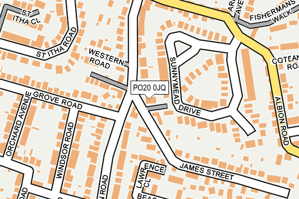 PO20 0JQ map - OS OpenMap – Local (Ordnance Survey) PO20 0JQ map - OS OpenMap – Local (Ordnance Survey)