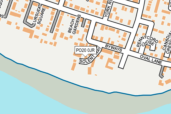 PO20 0JR map - OS OpenMap – Local (Ordnance Survey) PO20 0JR map - OS OpenMap – Local (Ordnance Survey)