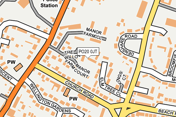 PO20 0JT map - OS OpenMap – Local (Ordnance Survey)