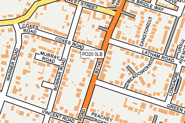 PO20 0LB map - OS OpenMap – Local (Ordnance Survey) PO20 0LB map - OS OpenMap – Local (Ordnance Survey)