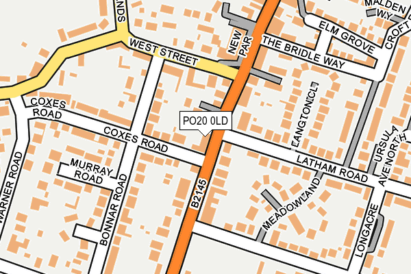 PO20 0LD map - OS OpenMap – Local (Ordnance Survey) PO20 0LD map - OS OpenMap – Local (Ordnance Survey)