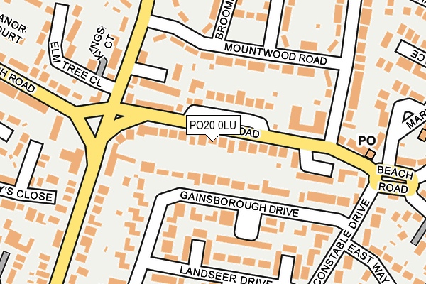 PO20 0LU map - OS OpenMap – Local (Ordnance Survey) PO20 0LU map - OS OpenMap – Local (Ordnance Survey)