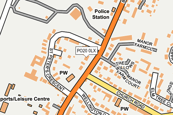 PO20 0LX map - OS OpenMap – Local (Ordnance Survey) PO20 0LX map - OS OpenMap – Local (Ordnance Survey)