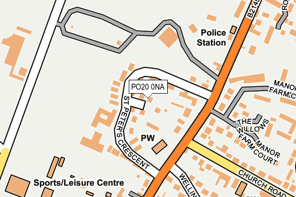 PO20 0NA map - OS OpenMap – Local (Ordnance Survey) PO20 0NA map - OS OpenMap – Local (Ordnance Survey)