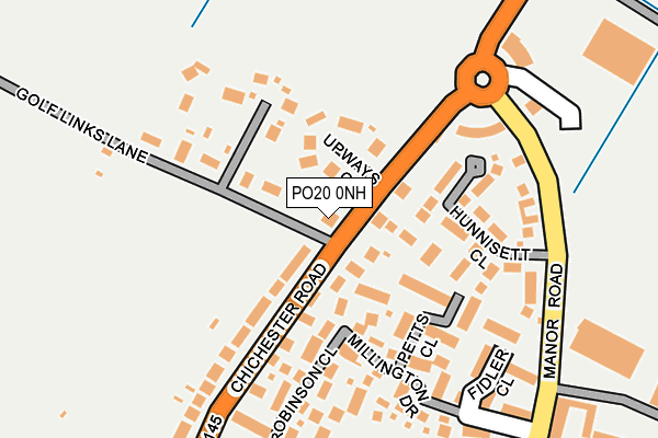 PO20 0NH map - OS OpenMap – Local (Ordnance Survey) PO20 0NH map - OS OpenMap – Local (Ordnance Survey)