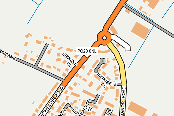 PO20 0NL map - OS OpenMap – Local (Ordnance Survey) PO20 0NL map - OS OpenMap – Local (Ordnance Survey)