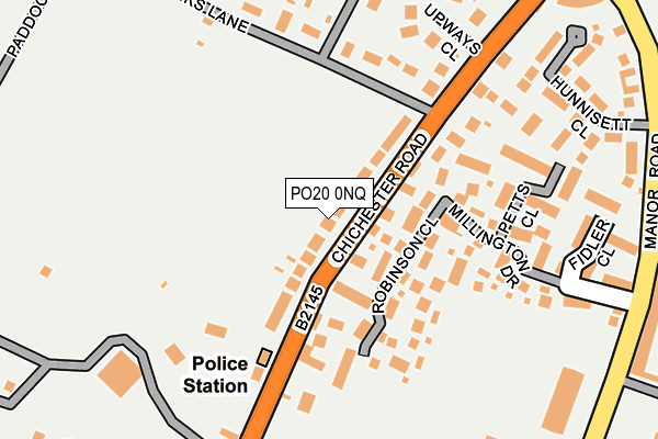 PO20 0NQ map - OS OpenMap – Local (Ordnance Survey) PO20 0NQ map - OS OpenMap – Local (Ordnance Survey)