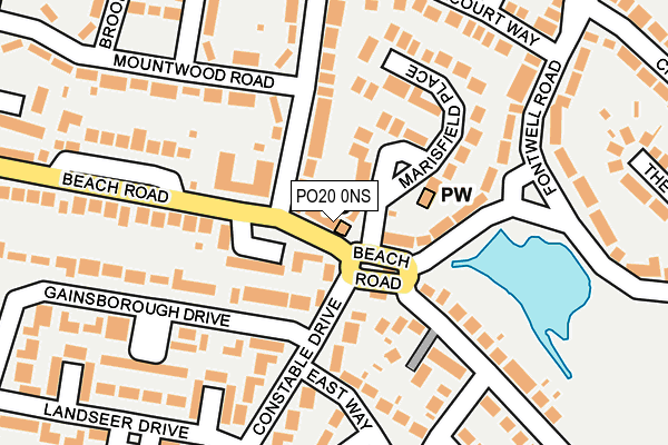 PO20 0NS map - OS OpenMap – Local (Ordnance Survey) PO20 0NS map - OS OpenMap – Local (Ordnance Survey)